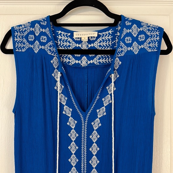 Love Stitch Embroidered Mini Dress - Picture 2 of 6